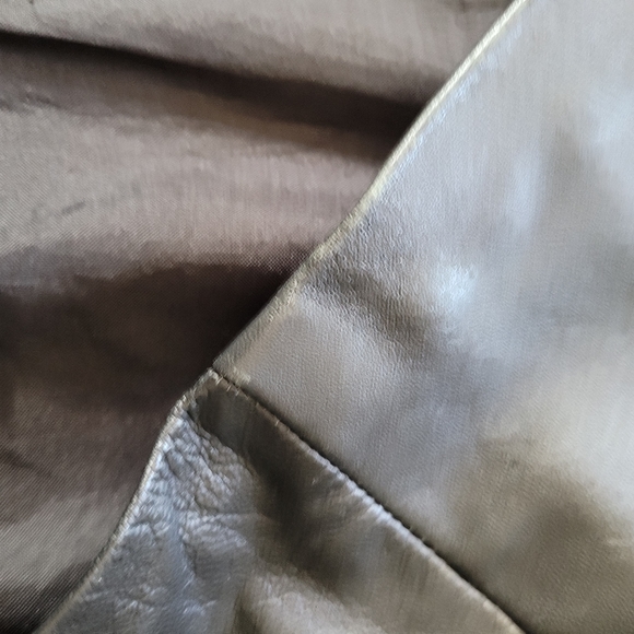 Wilsons Leather | Black Leather Midi Skirt - Picture 8 of 13